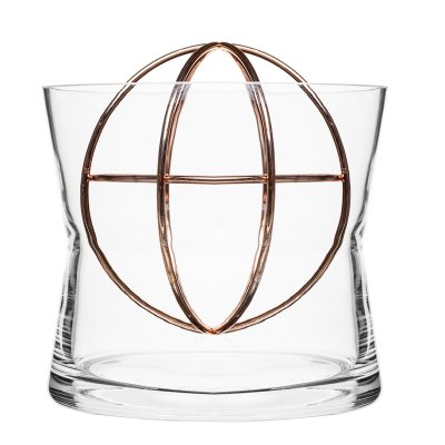 Fin vas som ger fina buketter, Sphere vase med kopparkula