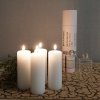 Adventsset Stumpastaken long (inkl. 2 Vasen & 4 Kerzen) Poliert mit Naturkorkschale