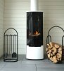 Combo set fireplace tools + log holder